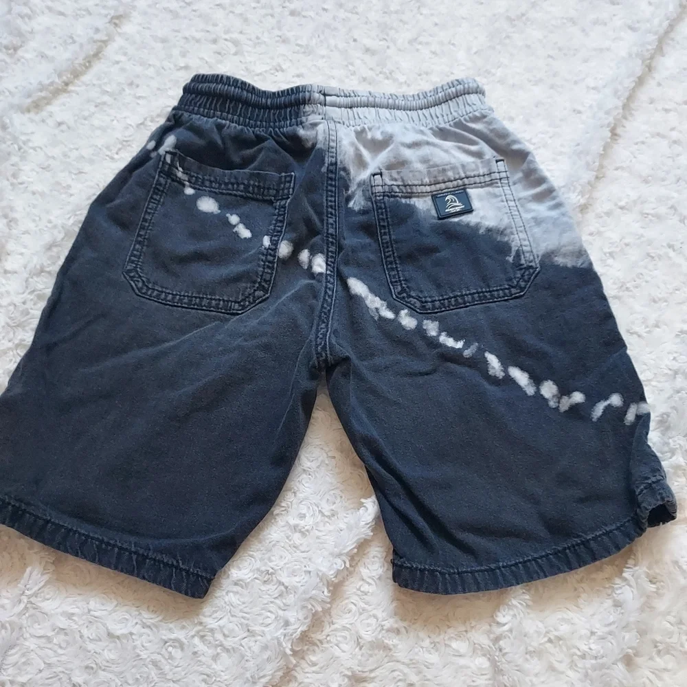 Zara Black & Gray Cool Tie-dye Beach Shorts youth 10 Outdoor Summer Vacation